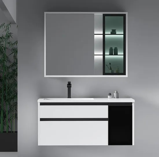 Bathroom Sanitary Ware Cabinet Wash Basin with Mirror