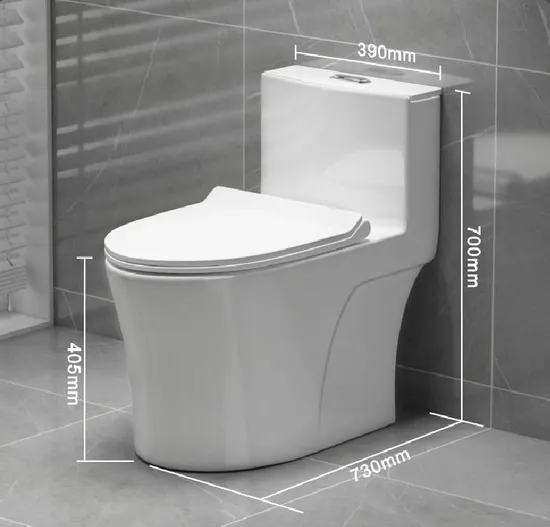 High Quality Good Glaze Power Dual Flush One Pieces Water Closet
