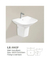 High Quality Bathroom Ceramic Wall-Hung Face Washing Basin