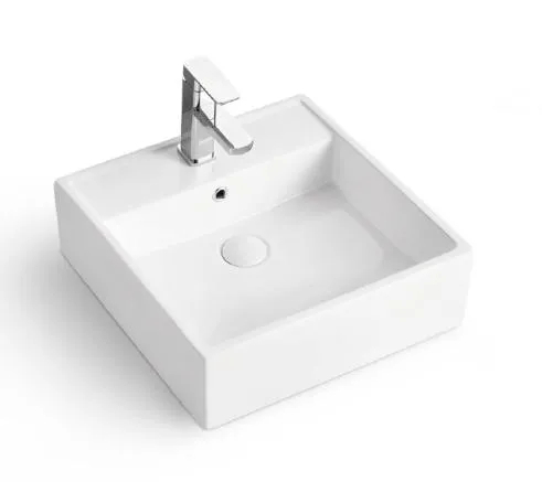 2022 New Desig Wholesale Bathroom Square Ceramic Products Sink Lavabo Vanity Top Wash Basin