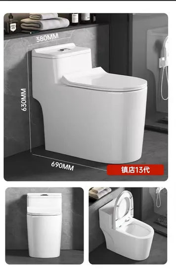 Sanitary Ware Wc S Trap One Piece Ceramic Toilet Bowl