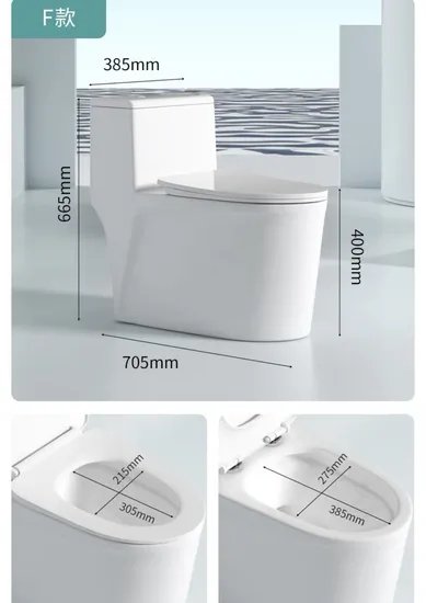 New Design Wash Down One Piece Ceramic Water Closet