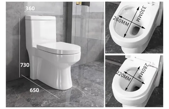 Ceramic Sanitaryware Bathroom One Piece Toilet