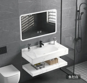 New Design Sanitaryware Matt Color Bathroom Cabinet Basin