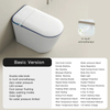 Modern Bathroom Smart Toilet Automatic Flush Electronic Sensor Toilet