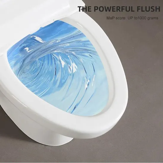 Bathroom Ceramic Siphonic One Piece Wc P-Trap/S-Trap Toilet