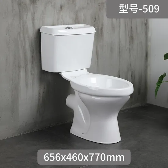 Super Swirling High-Quality Floor Drain Household Bath Ceramic Two-Piece Toilet