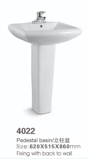 Chaozhou Factory Sanitary Ware Ceramic Pedestal Basin