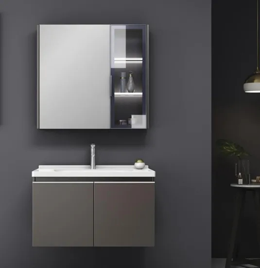 Modern Bathroom Cabinet Combination Hidden Style Mirror Cabinet Wash Basin