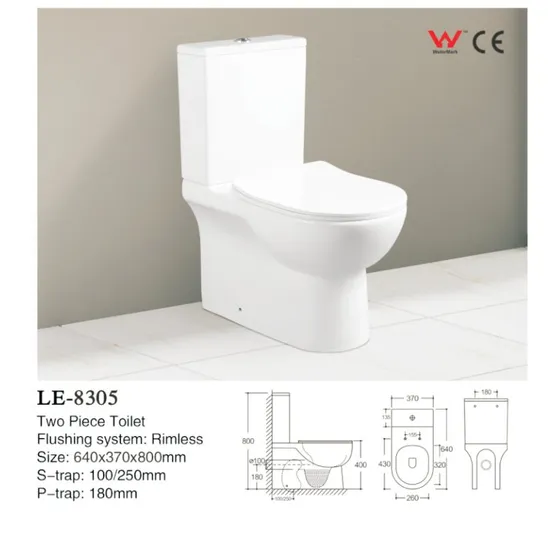 Watermark Round Two Piece Toilet Sanitary Ware