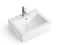 Luxury Hot Sale Hotel Ceramic Rectangular Vanity Basin Single Sink