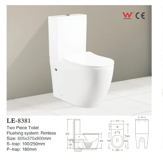China Wholesale 2 Piece Toilet Matte Grey Ceramic Wc Flushing Toilet