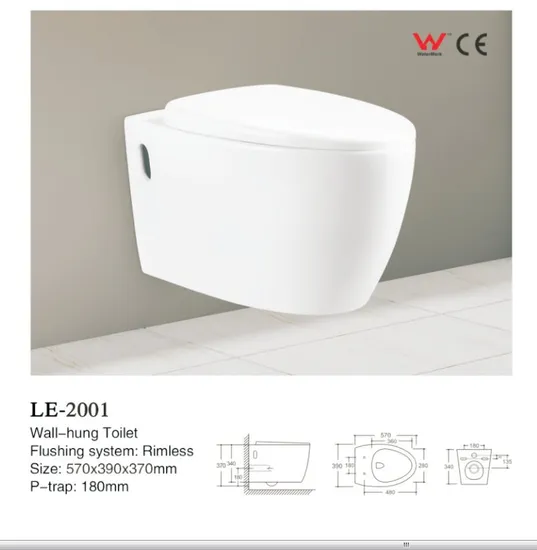 High Standard Hotel Bathroom Smart Sanitary Ware Water Closet Ceramic Toilet