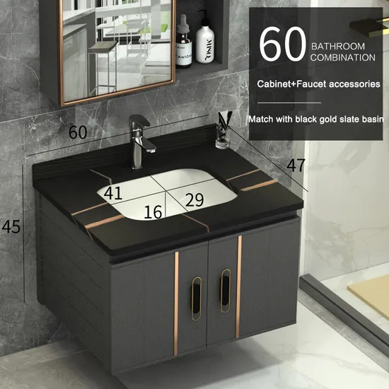 New Design Sanitary Ware Ceramic Cabinet Basin with Mirror Wash Basin