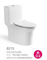 Popular Designs Home Bathroom Closestool White White One Piece Ceramic Toilet