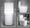 Chinese Modern Cheap Price Hotel White One Piece Siphonic Toilet Bowl