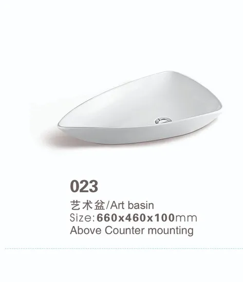 China Wholesale Art Round Counter Top Porcelain Small Sink Sanitary Ware