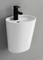 Chaozhou Modern White Ceramic Lavatory Top Single Wall Hung Basin