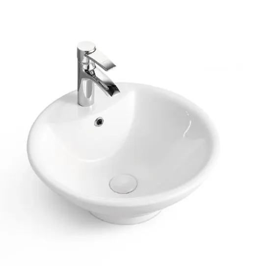 Small Solid Surface Resin Stone Sink Bathroom Vanity Wash Basin