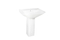 Chaozhou Factory Sanitary Ware Ceramic White Color Pedestal Basin