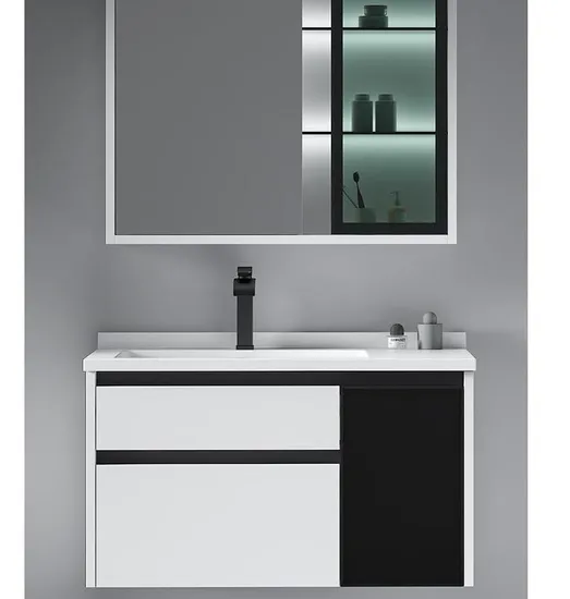 Bathroom Sanitary Ware Cabinet Wash Basin with Mirror