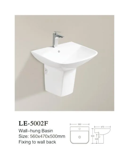 High Quality Bathroom Ceramic Wall-Hung Face Washing Basin