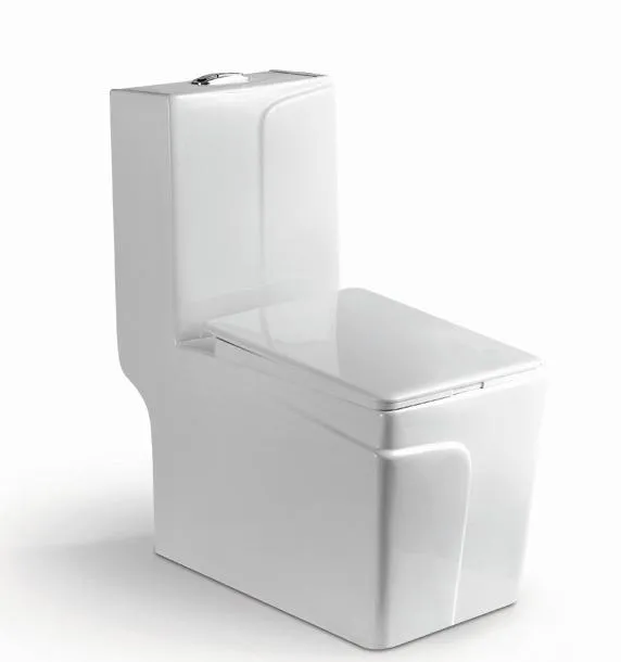 Nice Design Sanitary Ware Ceramic One Piece Toilet Set with Colored Line