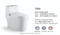 Sanitary Ware Bathroom Ceramic Wc One Piece Toilet Bowl Tornado Flush