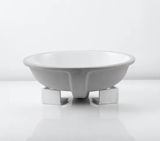 Compliant Ceramic Handicapped Lavatory Bathroom Cloakroom White Rectangle Under Mount Sink