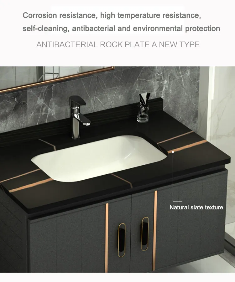 Bathroom Basin Mixer Ceramic Cabinet Basin with Mirror