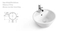 Modern Hot Sale White Ceramic Round Bathroom Art Basin