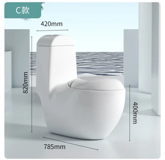 Personalized Hand Flush Toilet Bowl White Matte Water Closet One Piece