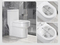 New Design One Piece Round Toilet Floor Mounted Wc Short Design Toilet